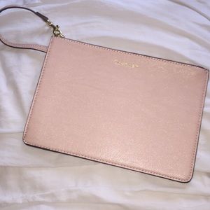 Calvin Klein wristlet (dusty rose)
